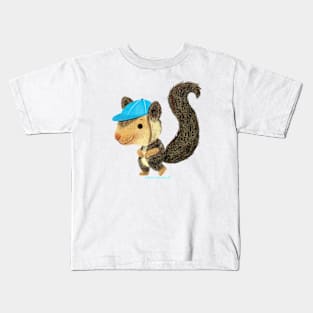 Indian Giant Squirrel with a cap Kids T-Shirt